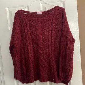 Pink Lily chunky knit sweater